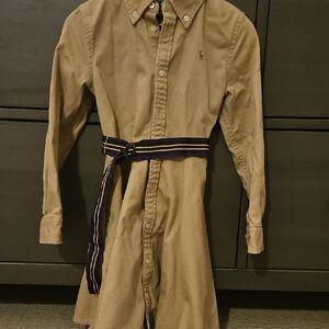 Ralph Lauren Tan Shirt Dress with Belt